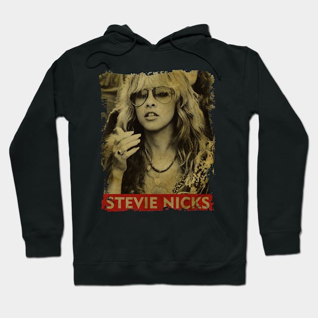 TEXTURE ART- Stevie Nicks - RETRO STYLE 1 Hoodie by ZiziVintage